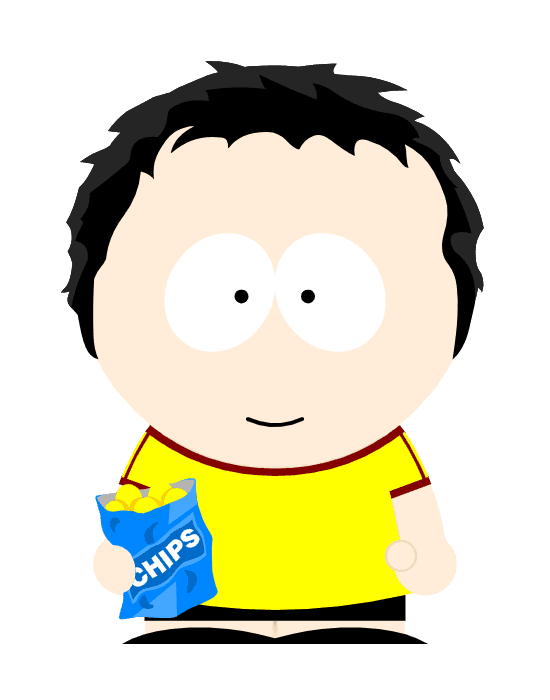 Caricatura de Rafael, estilo South Park